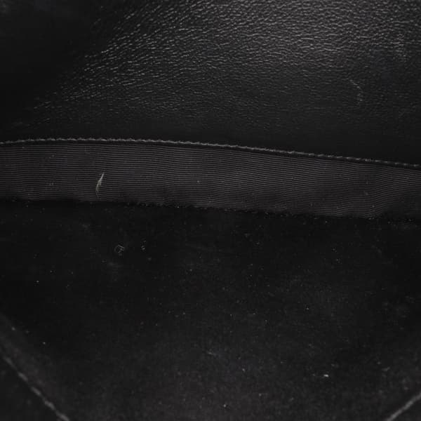 Pre-owned Saint Laurent Mini Quilted Lambskin Becky Chain Bag Black
