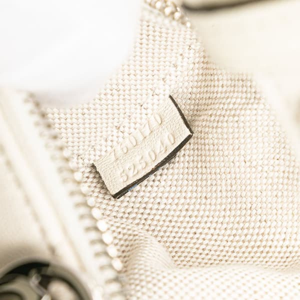 Pre-owned Gucci Mini Leather Blondie Shoulder Bag White