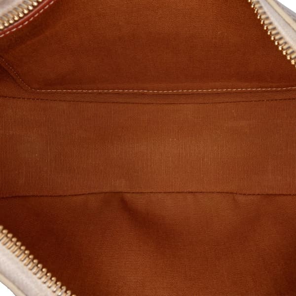 Pre-owned Celine Triomphe Coated Canvas Ava Shoulder Bag Brown