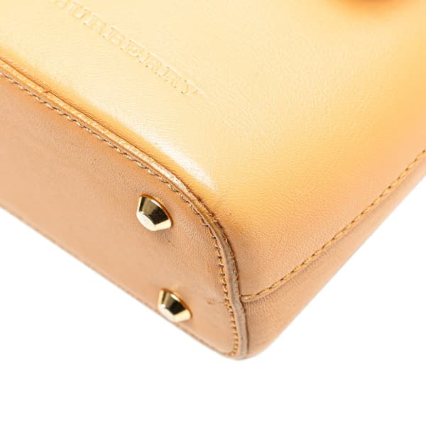 Pre-owned Burberry Leather Flap Shoulder Bag Brown