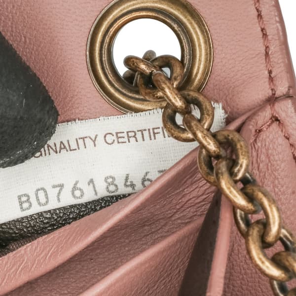 Pre-owned Bottega Veneta Nappa Intrecciato Chain Wallet Pink