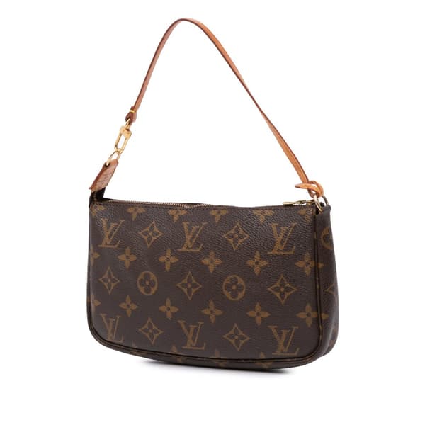 Pre-owned Louis Vuitton Monogram Pochette Accessoires Brown