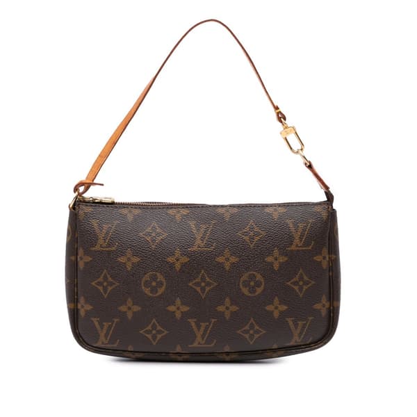 Pre-owned Louis Vuitton Monogram Pochette Accessoires Brown
