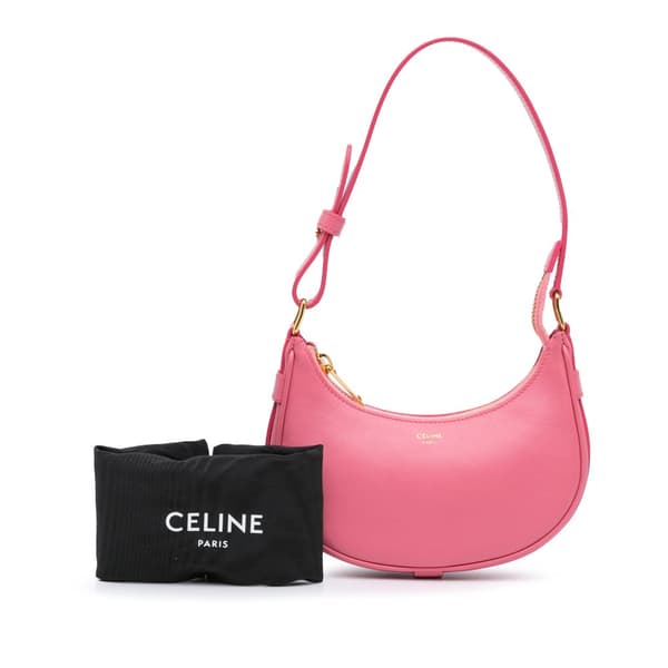 Pre-owned Celine Mini Smooth Calfskin Ava Shoulder Bag Pink