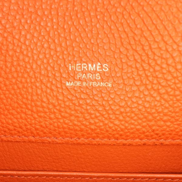 Pre-owned Hermès Togo So Kelly 26 Orange