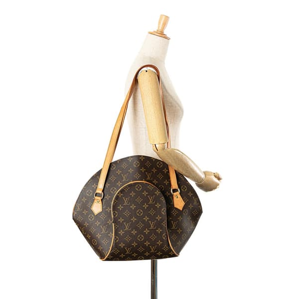 Pre-owned Louis Vuitton Monogram Ellipse GM Shopping Bag Brown