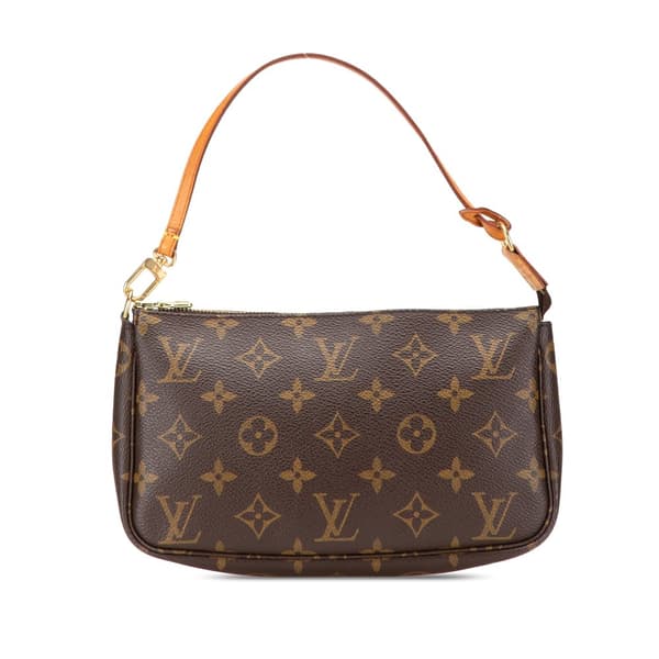 Pre-owned Louis Vuitton Monogram Pochette Accessoires Brown