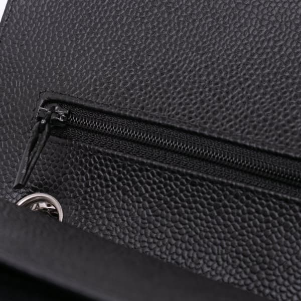 Pre-owned Chanel Jumbo Classic Caviar Double Flap Black