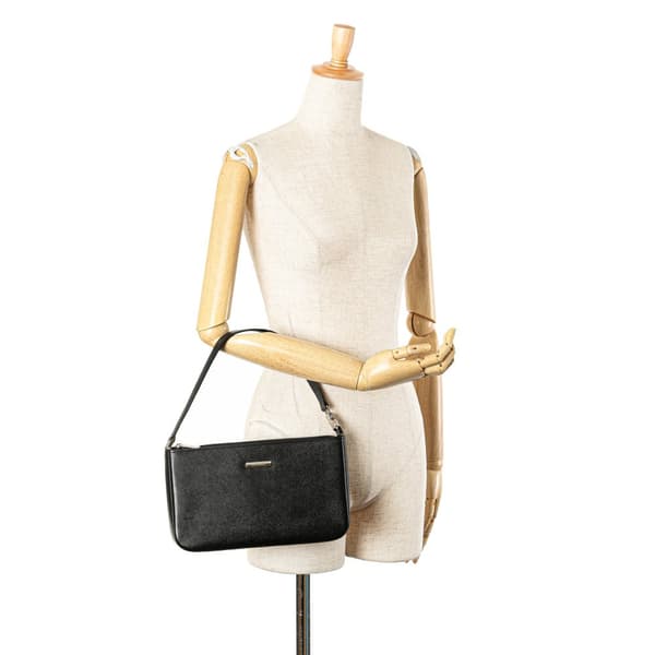 Pre-owned Burberry Leather Shoulder Bag Black
