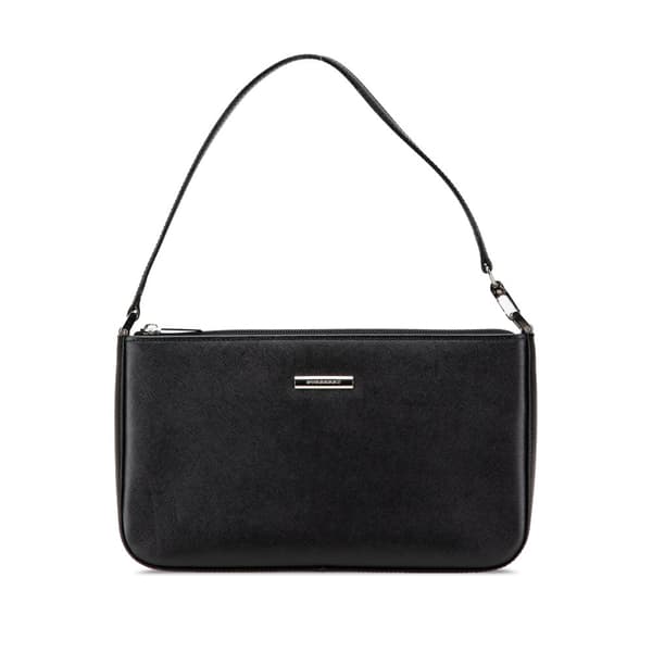 Pre-owned Burberry Leather Shoulder Bag Black