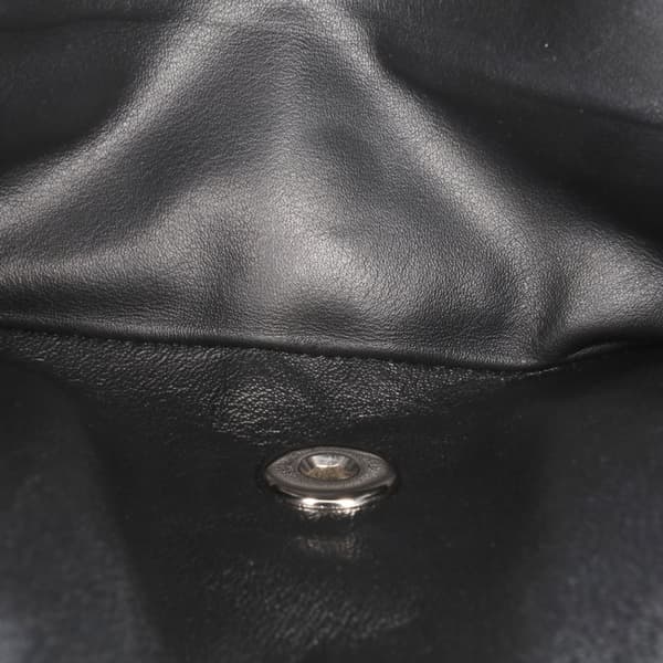 Pre-owned Chanel Medium Classic Chevron Patent Double Flap Black