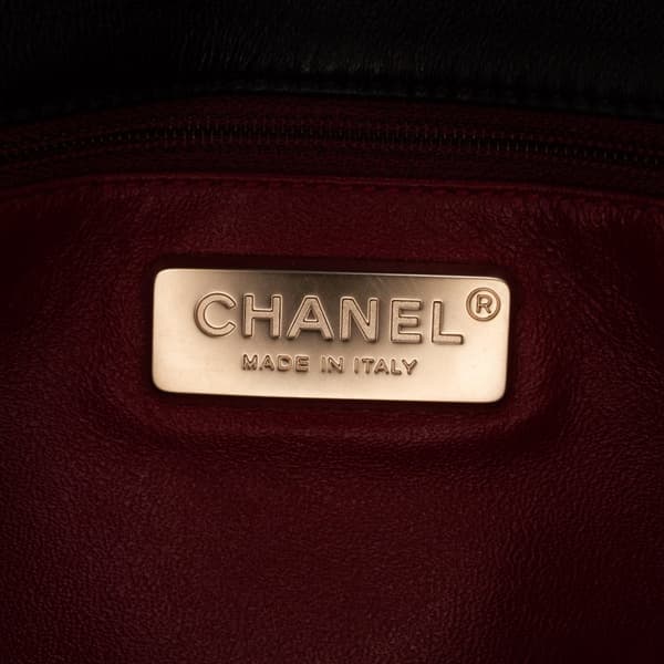 Pre-owned Chanel Medium Quilted Lambskin Westminster Pearl Flap Black