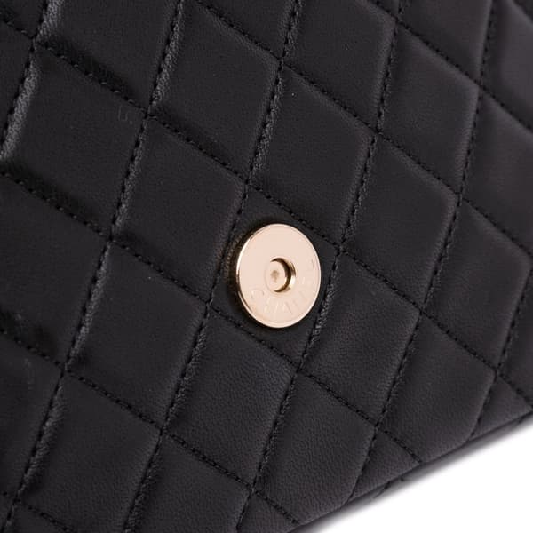 Pre-owned Chanel Medium Quilted Lambskin Westminster Pearl Flap Black