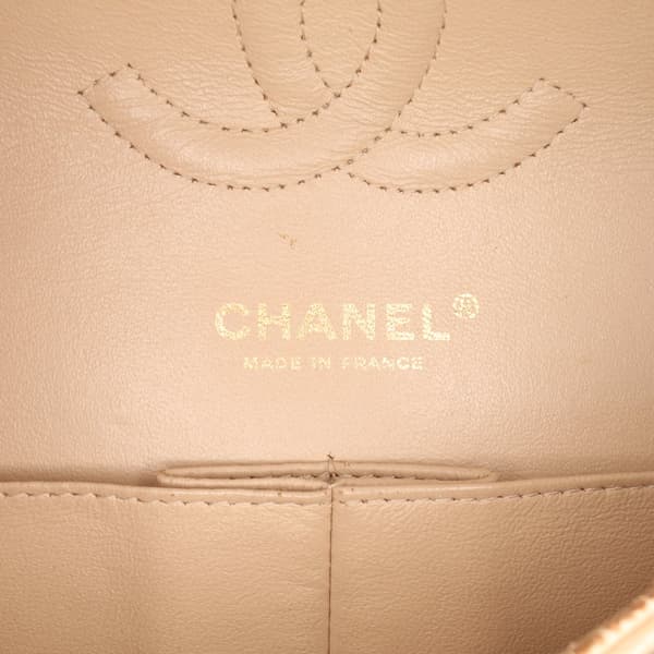 Pre-owned Chanel Medium Classic Caviar Double Flap Brown