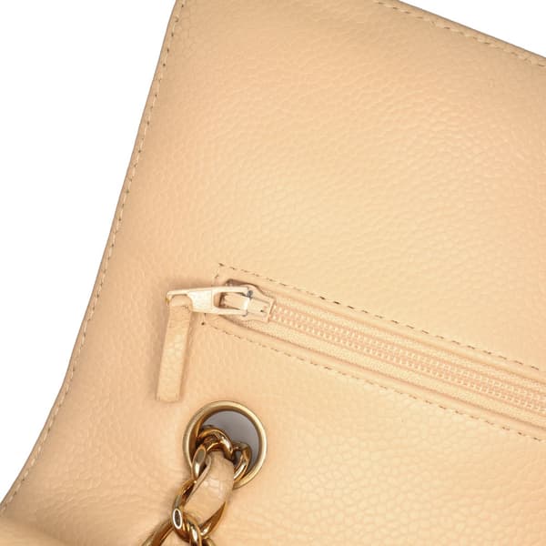 Pre-owned Chanel Medium Classic Caviar Double Flap Brown