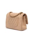 Miniatyrbild 2 av 10: Pre-owned Chanel Medium Classic Caviar Double Flap Brown
