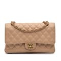 Miniatyrbild 1 av 10: Pre-owned Chanel Medium Classic Caviar Double Flap Brown