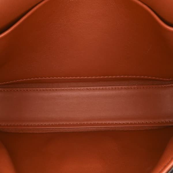 Pre-owned Celine Leather Triomphe Claude Shoulder Bag Brown