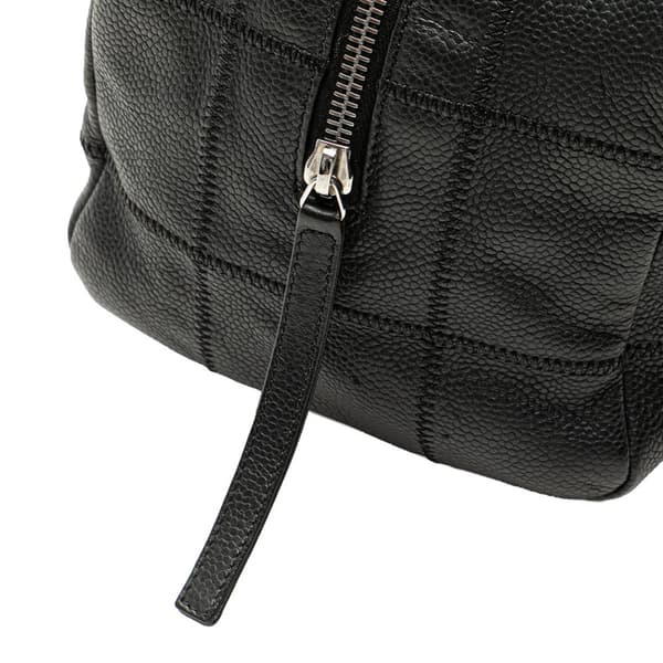 Pre-owned Chanel Choco Bar Caviar Shoulder Bag Black