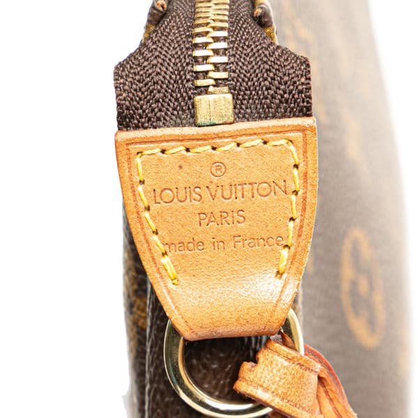 Pre-owned Louis Vuitton Monogram Pochette Accessoires Brown