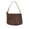 Miniatyrbilde 2 av 10: Pre-owned Louis Vuitton Monogram Pochette Accessoires Brown