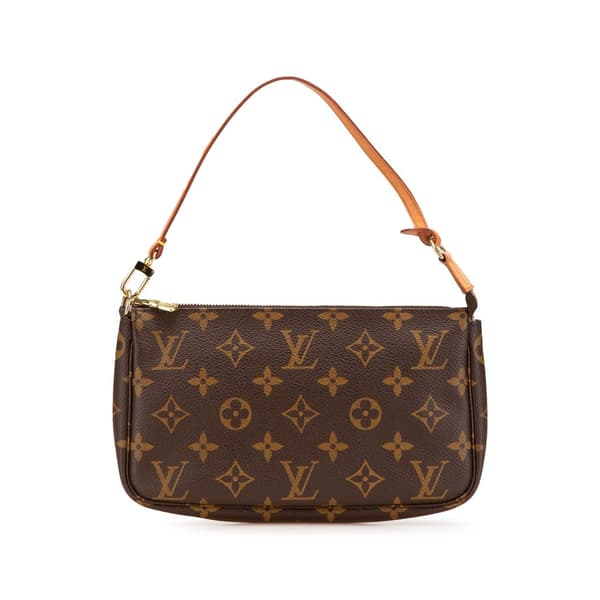 Pre-owned Louis Vuitton Monogram Pochette Accessoires Brown