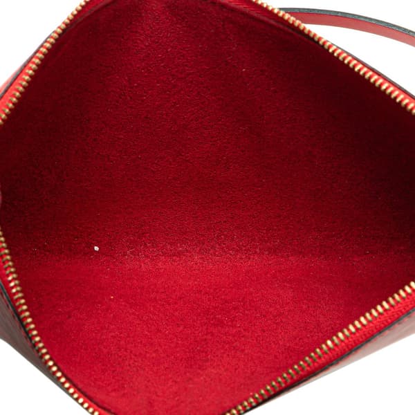 Pre-owned Louis Vuitton Epi Pochette Accessoires Red
