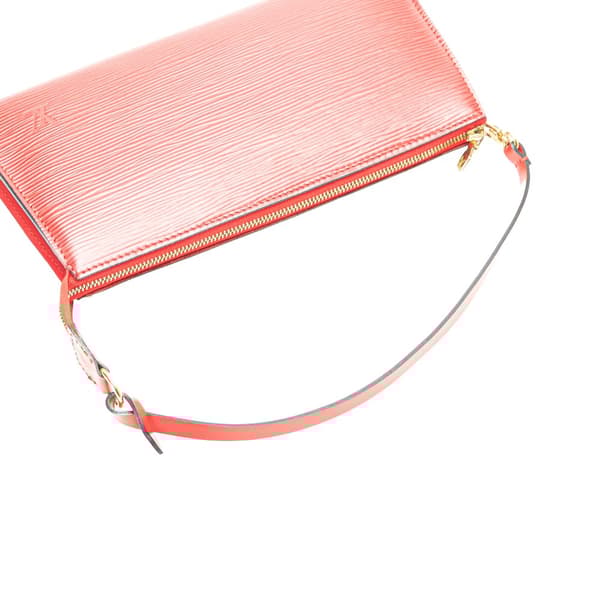Pre-owned Louis Vuitton Epi Pochette Accessoires Red