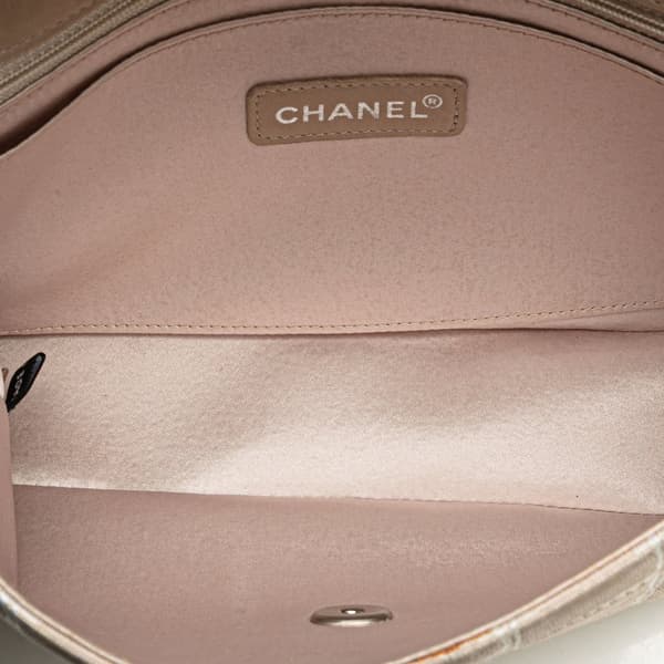 Pre-owned Chanel Medium New Travel Line Nylon Single Flap Brown