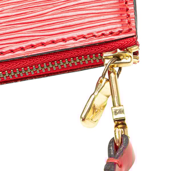 Pre-owned Louis Vuitton Epi Pochette Accessoires Red
