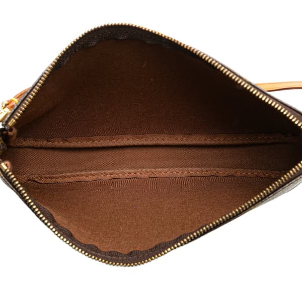Pre-owned Louis Vuitton Monogram Pochette Accessoires Brown