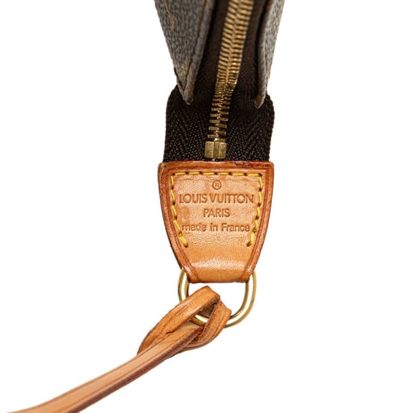 Pre-owned Louis Vuitton Monogram Pochette Accessoires Brown