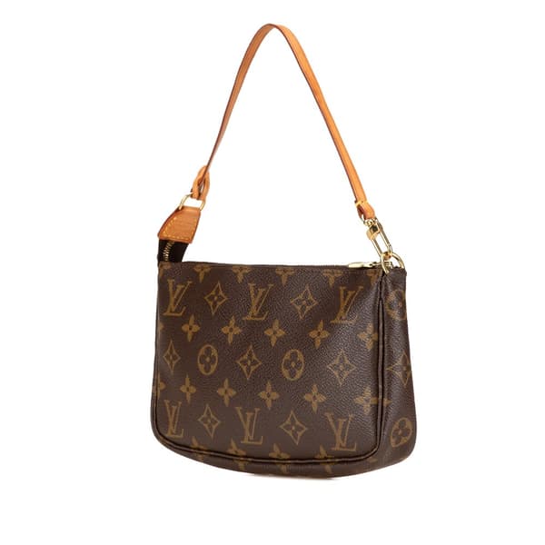Pre-owned Louis Vuitton Monogram Pochette Accessoires Brown