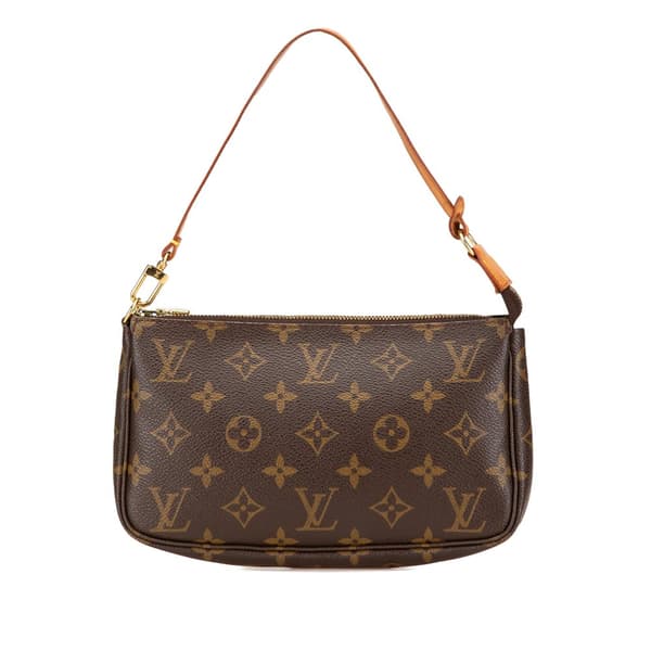 Pre-owned Louis Vuitton Monogram Pochette Accessoires Brown