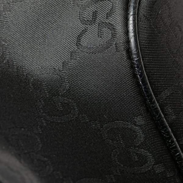 Pre-owned Gucci GG Nylon  Boat Black