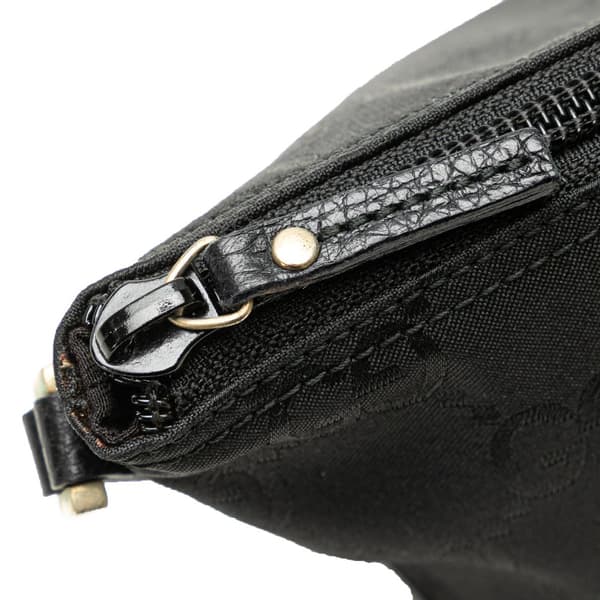 Pre-owned Gucci GG Nylon  Boat Black