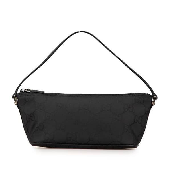 Pre-owned Gucci GG Nylon  Boat Black