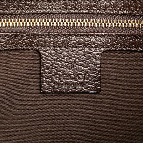 Pre-owned Gucci GG Canvas Charmy Shoulder Bag Brown