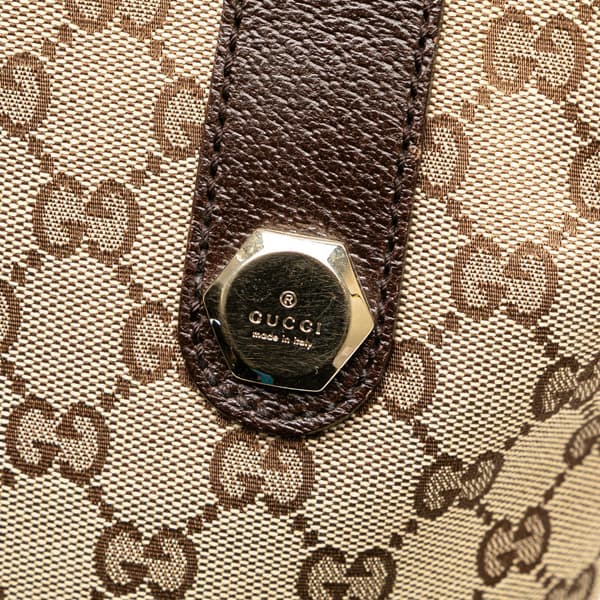 Pre-owned Gucci GG Canvas Charmy Shoulder Bag Brown
