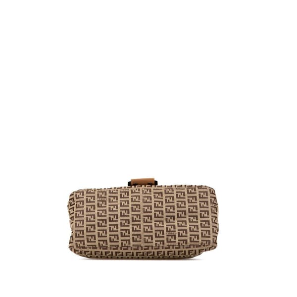Pre-owned Fendi Zucchino Canvas Mamma Forever Brown