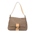Miniatyrbilde 1 av 10: Pre-owned Fendi Zucchino Canvas Mamma Forever Brown