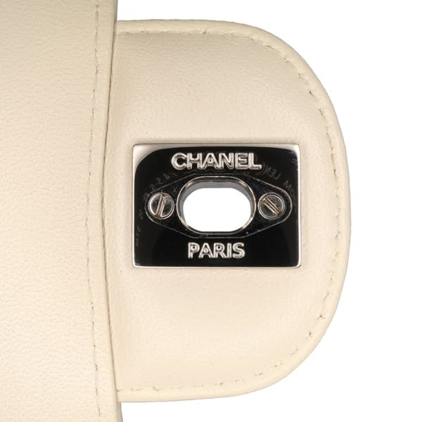 Pre-owned Chanel Medium Classic Chevron Lambskin Double Flap Brown