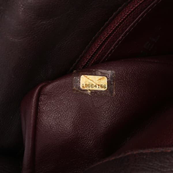 Pre-owned Chanel Washed Lambskin Studded Metal Beauty Flap Red