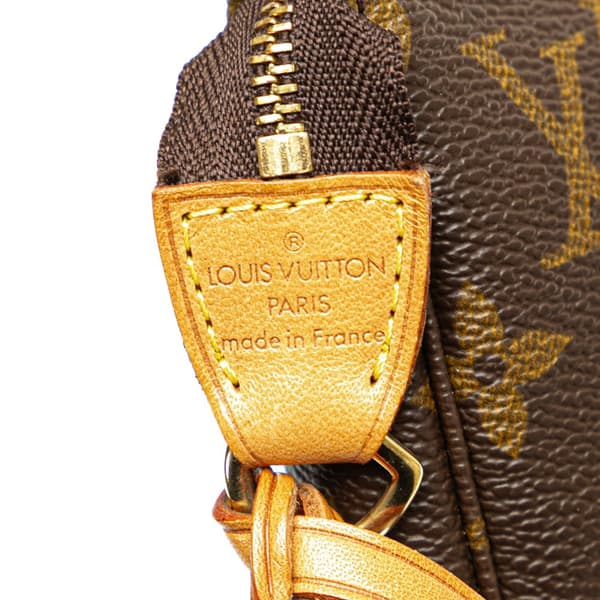 Pre-owned Louis Vuitton Monogram Pochette Accessoires Brown