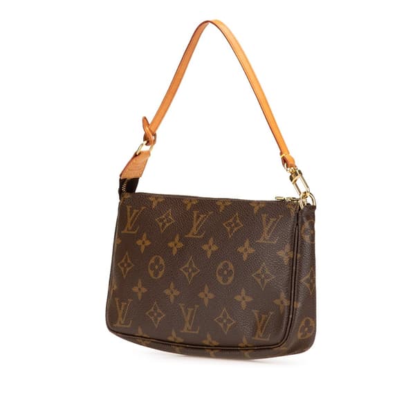 Pre-owned Louis Vuitton Monogram Pochette Accessoires Brown