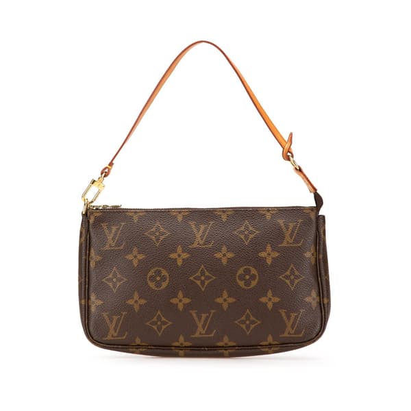 Pre-owned Louis Vuitton Monogram Pochette Accessoires Brown