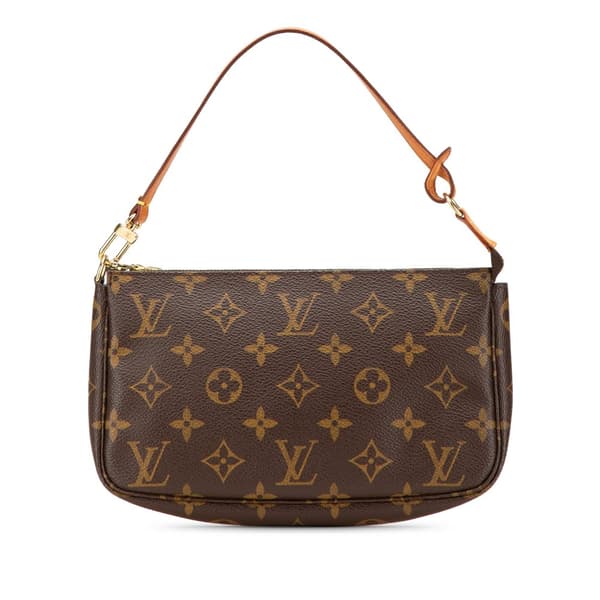 Pre-owned Louis Vuitton Monogram Pochette Accessoires Brown