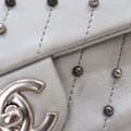 Miniatyrbild 6 av 10: Pre-owned Chanel Mini Rectangular Chevron Lambskin Stud Wars Flap Silver
