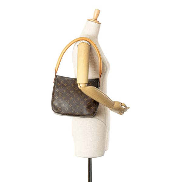 Pre-owned Louis Vuitton Monogram Looping MM Brown