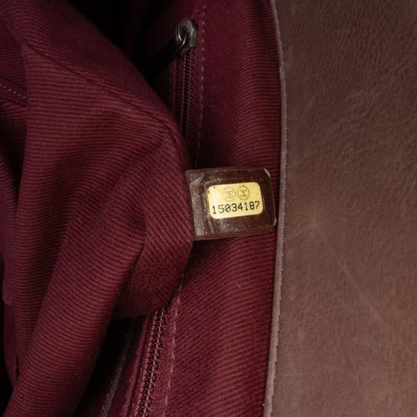 Pre-owned Chanel Large Quilted Calfskin Istanbul Accordion Flap Brown